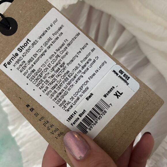 Prana FERNIE 🆕 new with tags 🏷️ Swim Coverup White Shorts 🩳 XL - Picture 6 of 7